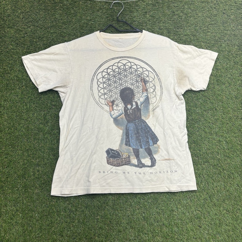VTG Bring Me The Horizon Band Tee Mens Small Y2K Sempiternal Metalcore Rock